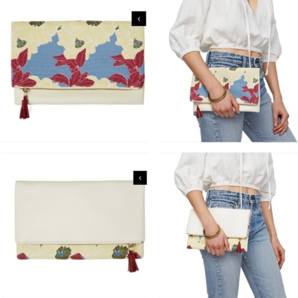 Rachel Pally Reversible Clutch BLOOM Vegan Leather - Picture 2 of 10